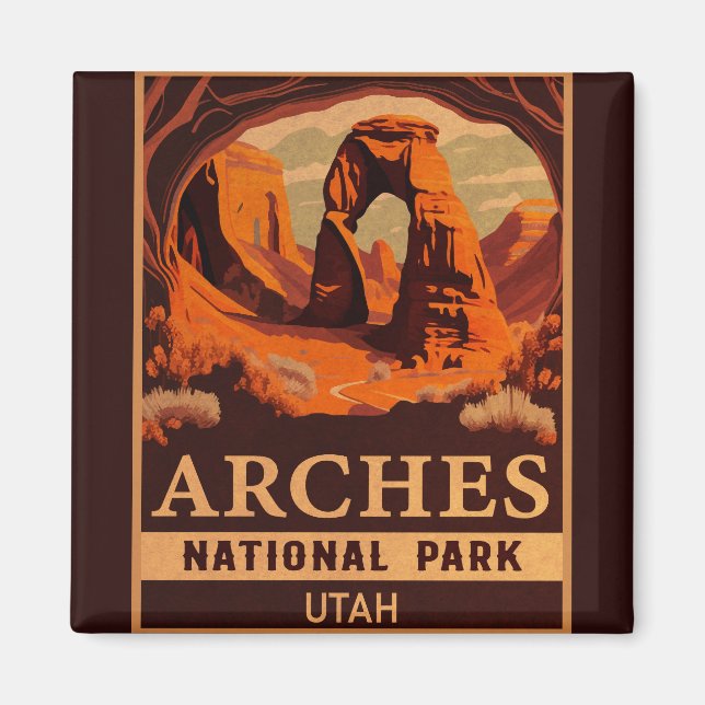 Arches National Park Utah Delicate Arch Magnet (Front)