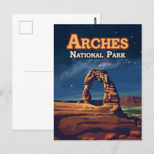 Arches National Park Utah Delicate Arch Moab Postcard