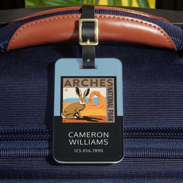 Arches National Park, Utah | Jackrabbit Luggage Tag (Front Insitu 2)