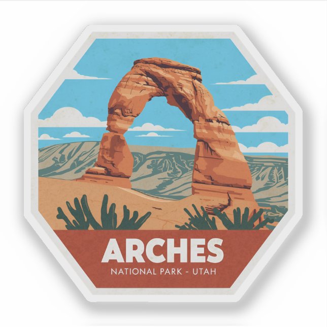 Arches National Park Utah Vintage Travel (Front)