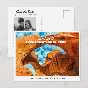 Arches National Park Wedding Save the Date Postcard