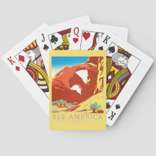 Arches Nat'l Park, WPA Vintage Poster, See America Playing Cards