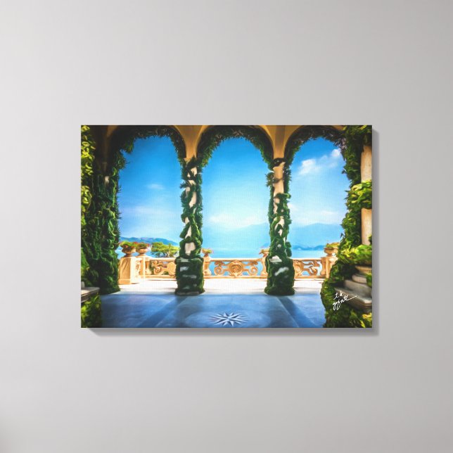 Arches of Italy Colourful Elegant Photo Art Canvas Print (Front)