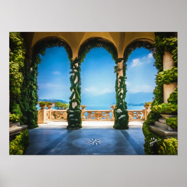 Arches of Italy Elegant Photo Art Poster (Front)