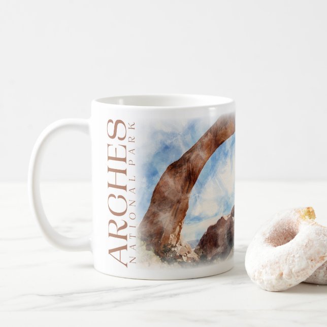 Arches Parc National Café Mug (Avec donut)