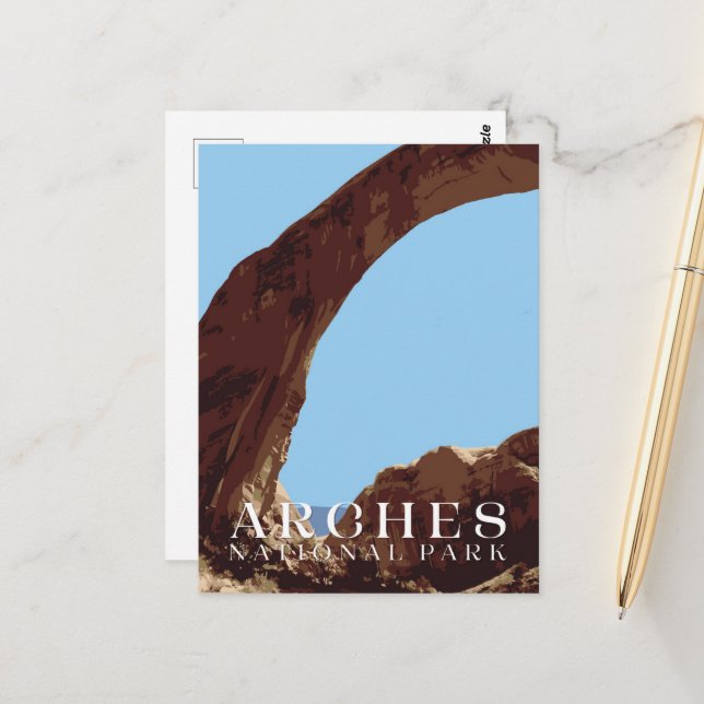Arches Postcard, National Park Card (Front/Back In Situ)