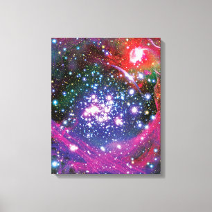 Arches Star Cluster Colourful Artist Impression Canvas Print