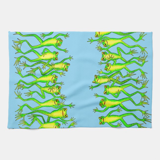 Archey's Frogs Kitchen Towel (Horizontal)