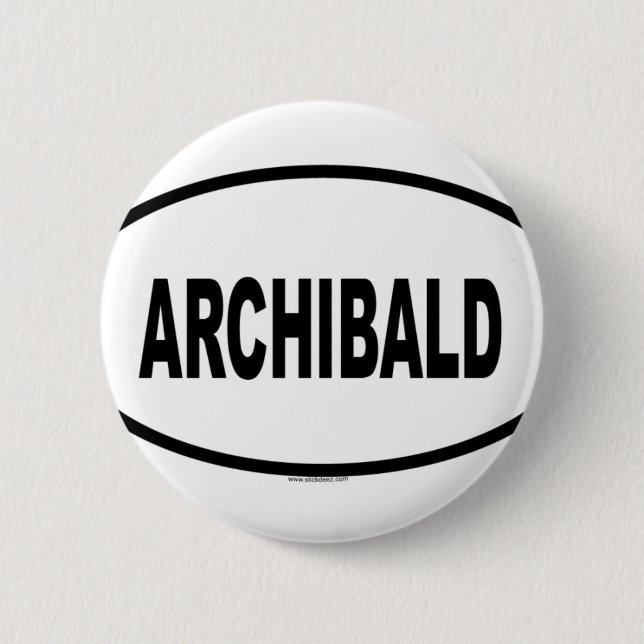 ARCHIBALD 2 INCH ROUND BUTTON (Front)