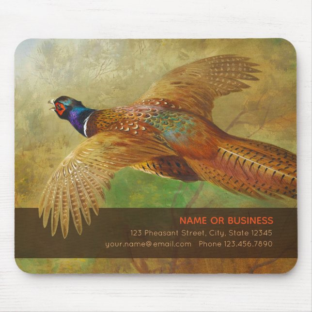 Archibald Thorburn Flying pheasant Promotional Mouse Pad (Front)