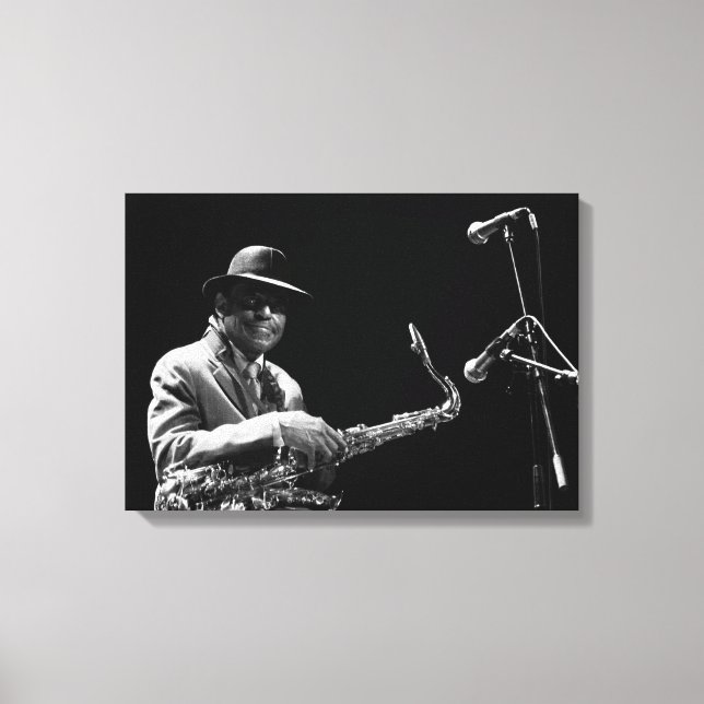 Archie Shepp 1 by P. Baud Banlieues Bleues 2010 C Canvas Print (Front)