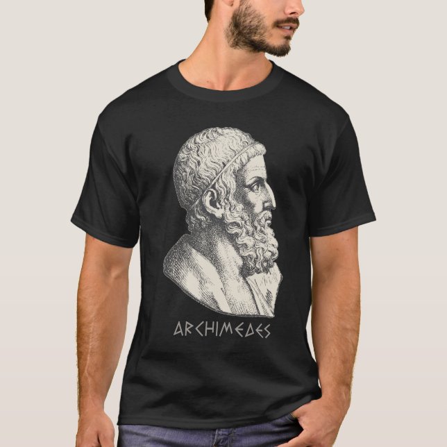 Archimedes Ancient Greek Philosopher T-Shirt (Front)