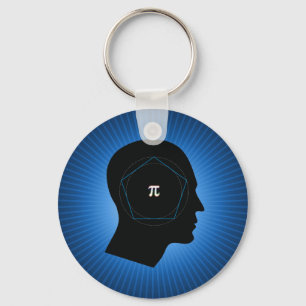 Archimedes' Approximation of Pi Keychain