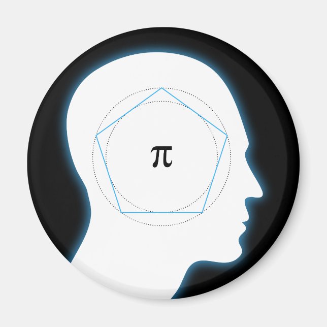Archimedes' Approximation of Pi Magnet (Front)