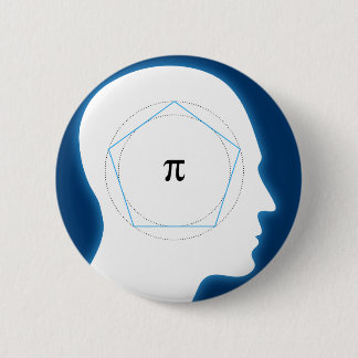 Archimedes' Approximation of Pi | Math 2 Inch Round Button