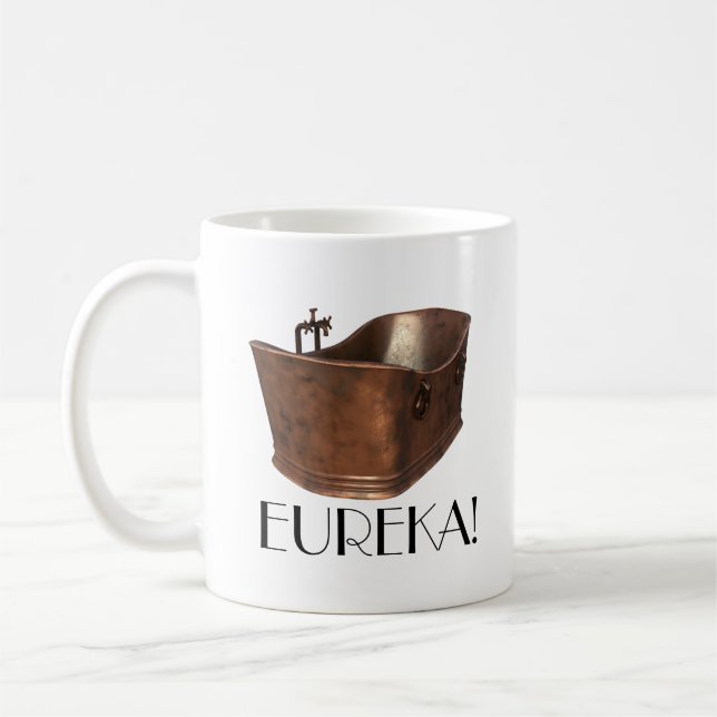Archimedes Bathtub Coffee Mug (Left)