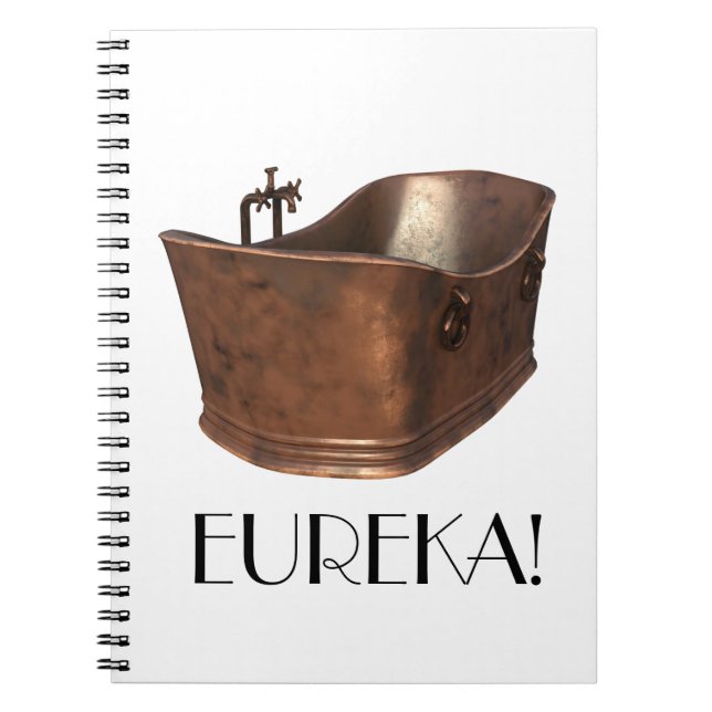 Archimedes Bathtub Notebook (Front)