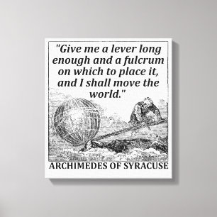 Archimedes Lever Canvas Print