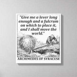 Archimedes Lever Canvas Print