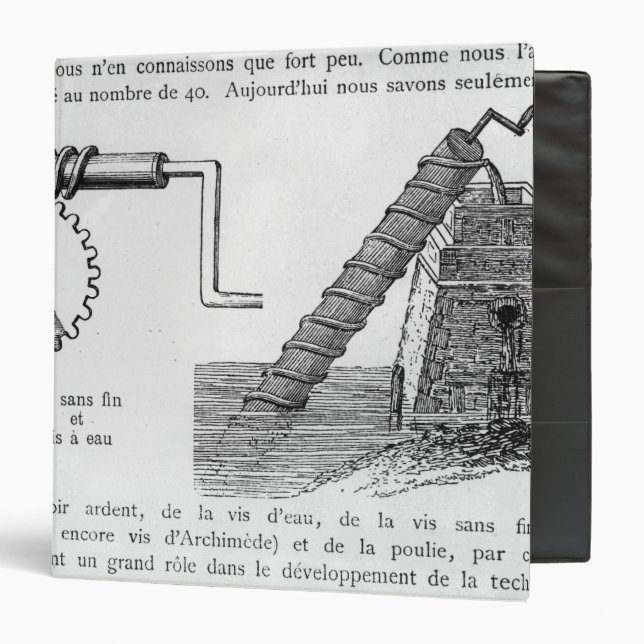 Archimedes screw binder (Front/Inside)