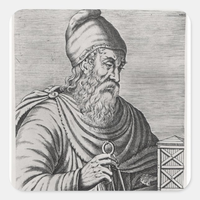 Archimedes Square Sticker (Front)