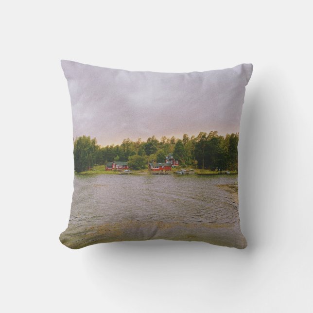 Archipelago Evening Throw Pillow (Front)