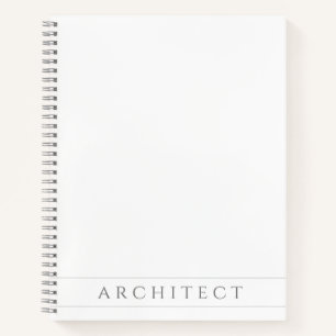 ARCHITECT 8.5x11 Spiral Notebook / Grey