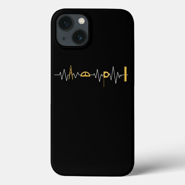 Architect Architecture Tool Heartbeat Pulse Case-Mate iPhone Case (Back)