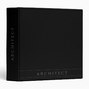ARCHITECT Black Binder
