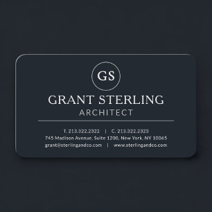 Architect Black Professional Business Card