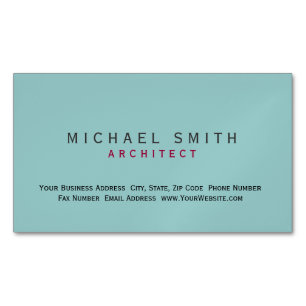 Architect Blue Modern Simple Minimal Carte de visi