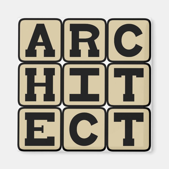 Architect, Building Designer Magnet (Front)
