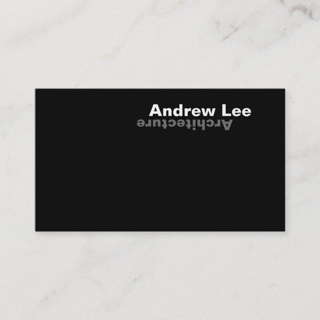 Architect - Business Cards (Front)
