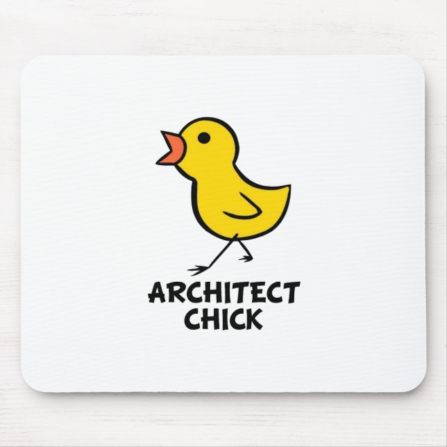Architect Chick Mouse Pad (Front)