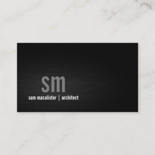 Architect Construction Building Monogram Business Card