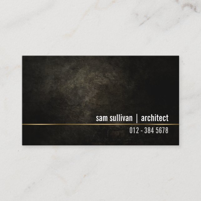 Architect Construction Contractor Business Card (Front)