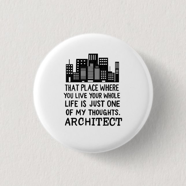 Architect Definition 1 Inch Round Button (Front)
