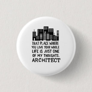 Architect Definition 1 Inch Round Button