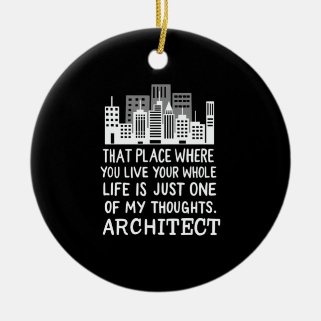 Architect Definition Ceramic Ornament (Front)