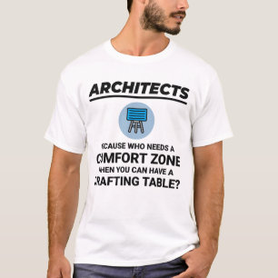 Architect Drafting Table Construction Architecture T-Shirt