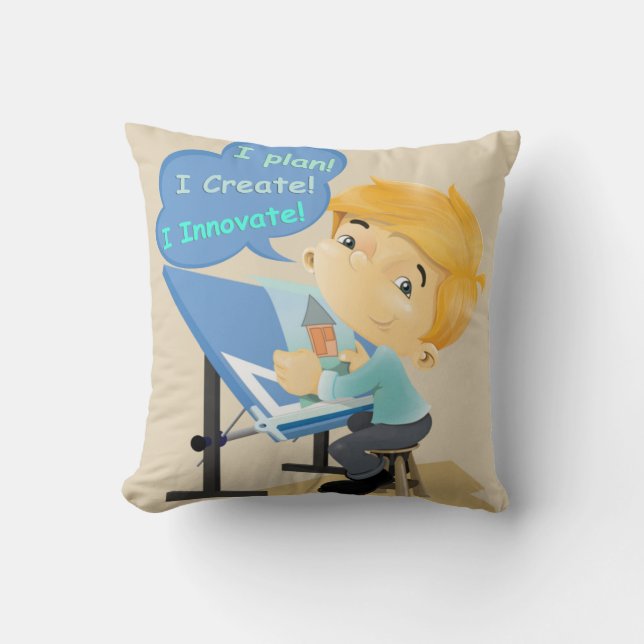 Architect Draftsman and Engineer Pillow (Front)