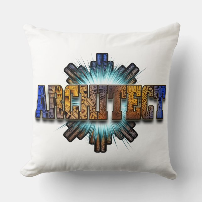Architect DTW Architects Merch Throw Pillow (Front)