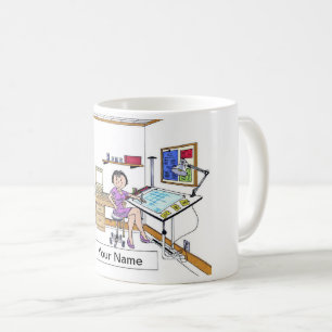 Architect - Engineer, Female Coffee Mug