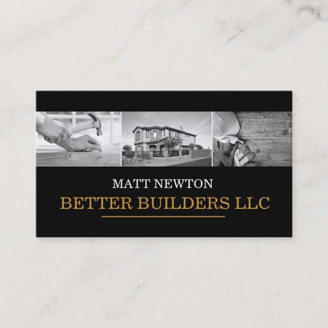Architect Engineering ContractorConstruction Business Card (Front)