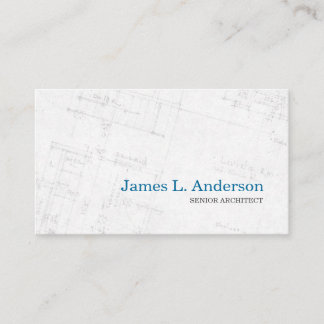Architect - Floor Plan business card