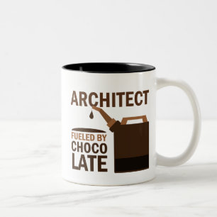 Architect Gift (Funny) Two-Tone Coffee Mug