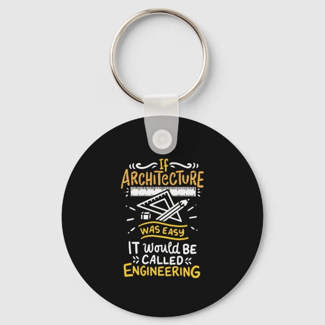 Architect Gifts Keychain (Front)