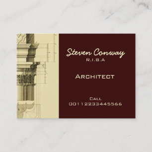 Architect ~ Gothic Architecture Design Business Card
