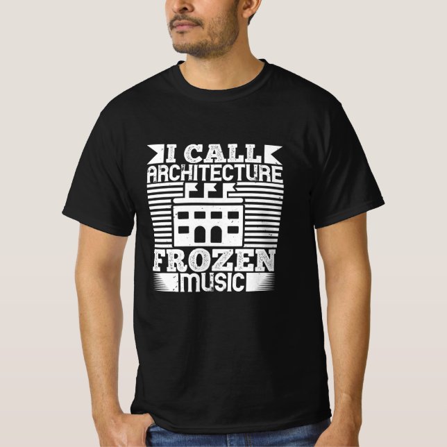 Architect - I Call Architecture Frozen Music T-Shirt (Front)