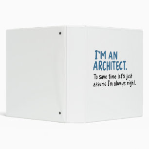 Architect - I'm An Architect Binder
